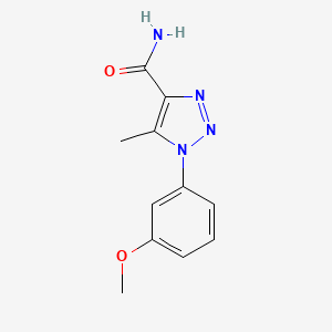 1-(3-methoxyphenyl)-5-methyl-1H-1,2,3-triazole-4-carboxamide