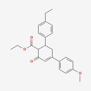 Ethyl 6-(4-ethylphenyl)-4-(4-methoxyphenyl)-2-oxocyclohex-3-ene-1-carboxylate