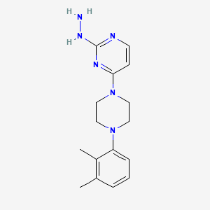 molecular formula C16H22N6 B11437535 4-[4-(2,3-Dimethylphenyl)piperazin-1-yl]-2-hydrazinylpyrimidine 