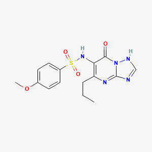 N-(7-hydroxy-5-propyl[1,2,4]triazolo[1,5-a]pyrimidin-6-yl)-4-methoxybenzenesulfonamide