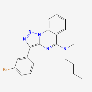 molecular formula C20H20BrN5 B11437650 3-(3-Bromophenyl)-N-butyl-N-methyl-[1,2,3]triazolo[1,5-A]quinazolin-5-amine 