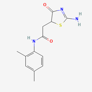 N-(2,4-dimethylphenyl)-2-(2-imino-4-oxo-1,3-thiazolidin-5-yl)acetamide