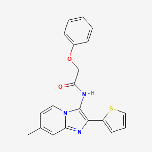 N-[7-Methyl-2-(thiophen-2-YL)imidazo[1,2-A]pyridin-3-YL]-2-phenoxyacetamide