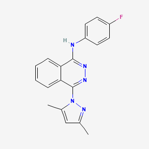 4-(3,5-dimethyl-1H-pyrazol-1-yl)-N-(4-fluorophenyl)phthalazin-1-amine