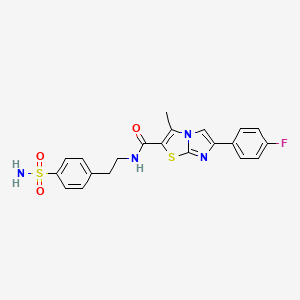 6-(4-fluorophenyl)-3-methyl-N-(4-sulfamoylphenethyl)imidazo[2,1-b]thiazole-2-carboxamide