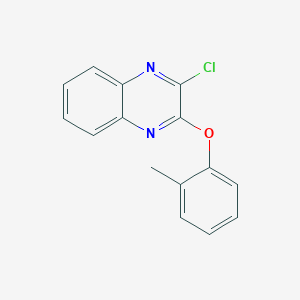 molecular formula C15H11ClN2O B11437791 2-Chloro-3-(2-methylphenoxy)quinoxaline 