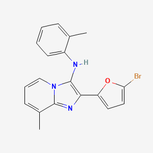 2-(5-bromofuran-2-yl)-8-methyl-N-(2-methylphenyl)imidazo[1,2-a]pyridin-3-amine