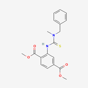 Dimethyl 2-{[benzyl(methyl)carbamothioyl]amino}benzene-1,4-dicarboxylate