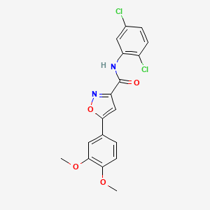 N-(2,5-dichlorophenyl)-5-(3,4-dimethoxyphenyl)-1,2-oxazole-3-carboxamide