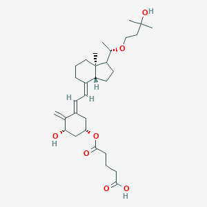 molecular formula C31H48O7 B114379 Oct-3-hemiglutarate CAS No. 143773-34-6
