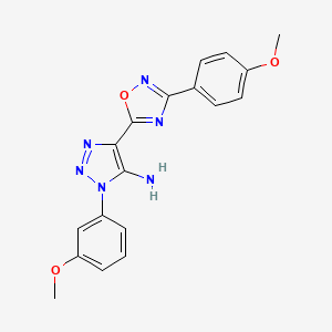 1-(3-methoxyphenyl)-4-[3-(4-methoxyphenyl)-1,2,4-oxadiazol-5-yl]-1H-1,2,3-triazol-5-amine