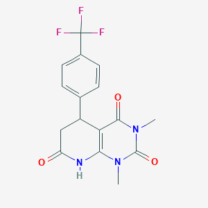 1,3-dimethyl-5-[4-(trifluoromethyl)phenyl]-5,8-dihydropyrido[2,3-d]pyrimidine-2,4,7(1H,3H,6H)-trione