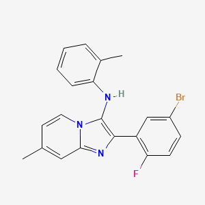 2-(5-bromo-2-fluorophenyl)-7-methyl-N-(2-methylphenyl)imidazo[1,2-a]pyridin-3-amine