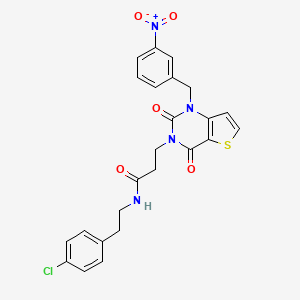 N-(4-chlorophenethyl)-3-(1-(3-nitrobenzyl)-2,4-dioxo-1,2-dihydrothieno[3,2-d]pyrimidin-3(4H)-yl)propanamide