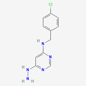 N-(4-chlorobenzyl)-6-hydrazinylpyrimidin-4-amine