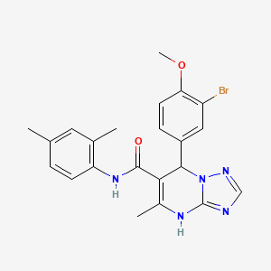 7-(3-bromo-4-methoxyphenyl)-N-(2,4-dimethylphenyl)-5-methyl-4,7-dihydro[1,2,4]triazolo[1,5-a]pyrimidine-6-carboxamide