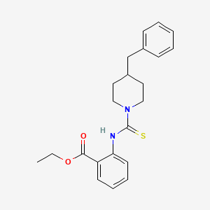 Ethyl 2-{[(4-benzylpiperidin-1-yl)carbonothioyl]amino}benzoate