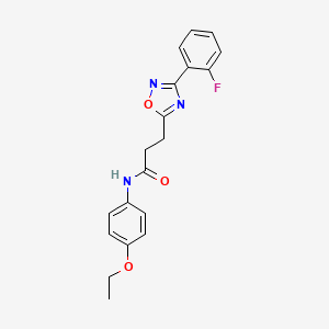 N-(4-ethoxyphenyl)-3-[3-(2-fluorophenyl)-1,2,4-oxadiazol-5-yl]propanamide