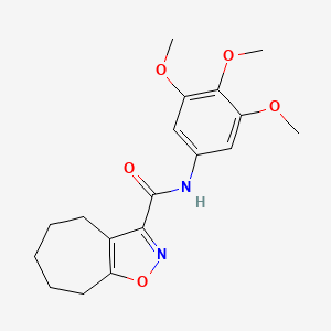 N-(3,4,5-trimethoxyphenyl)-5,6,7,8-tetrahydro-4H-cyclohepta[d]isoxazole-3-carboxamide