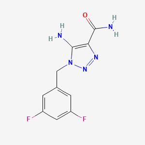 5-amino-1-(3,5-difluorobenzyl)-1H-1,2,3-triazole-4-carboxamide