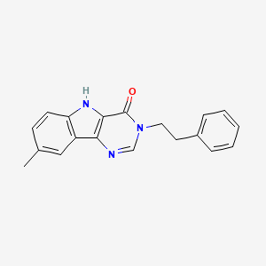 8-methyl-3-phenethyl-3H-pyrimido[5,4-b]indol-4(5H)-one