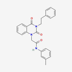 2-[2,4-dioxo-3-(2-phenylethyl)-3,4-dihydroquinazolin-1(2H)-yl]-N-(3-methylphenyl)acetamide