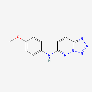 molecular formula C11H10N6O B11438360 N-(4-methoxyphenyl)tetrazolo[1,5-b]pyridazin-6-amine 