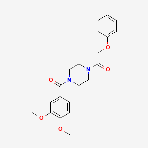 1-[4-(3,4-Dimethoxybenzoyl)piperazin-1-yl]-2-phenoxyethanone