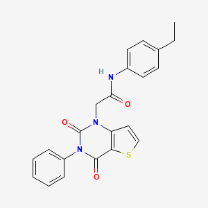 2-(2,4-dioxo-3-phenyl-3,4-dihydrothieno[3,2-d]pyrimidin-1(2H)-yl)-N-(4-ethylphenyl)acetamide