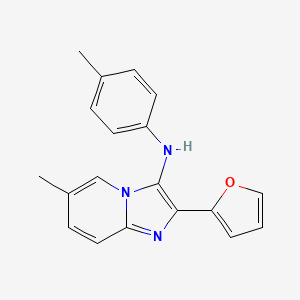 2-(furan-2-yl)-6-methyl-N-(4-methylphenyl)imidazo[1,2-a]pyridin-3-amine