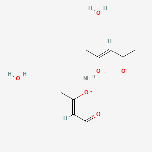 molecular formula C10 H14 O4 Ni . 2 H2 O B1143839 乙酰丙酮合镍水合物 CAS No. 14363-16-7