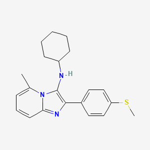 N-cyclohexyl-5-methyl-2-[4-(methylsulfanyl)phenyl]imidazo[1,2-a]pyridin-3-amine