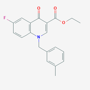 Ethyl 6-fluoro-1-[(3-methylphenyl)methyl]-4-oxoquinoline-3-carboxylate