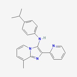 8-methyl-N-[4-(propan-2-yl)phenyl]-2-(pyridin-2-yl)imidazo[1,2-a]pyridin-3-amine