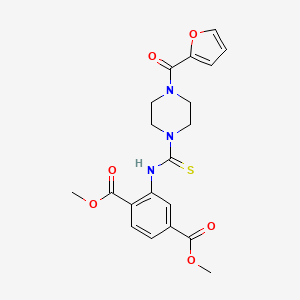 Dimethyl 2-({[4-(2-furoyl)piperazin-1-yl]carbonothioyl}amino)terephthalate