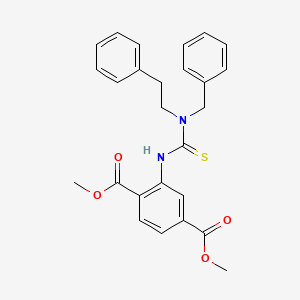 Dimethyl 2-{[benzyl(2-phenylethyl)carbamothioyl]amino}benzene-1,4-dicarboxylate