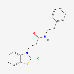 3-(2-oxo-1,3-benzothiazol-3(2H)-yl)-N-(2-phenylethyl)propanamide