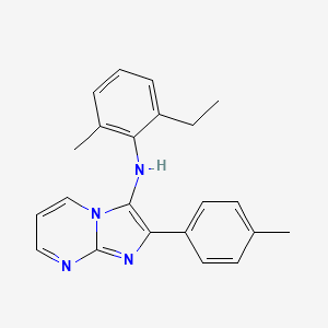 N-(2-ethyl-6-methylphenyl)-2-(4-methylphenyl)imidazo[1,2-a]pyrimidin-3-amine