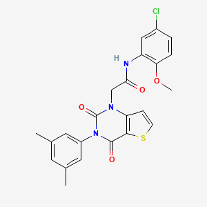 N-(5-chloro-2-methoxyphenyl)-2-[3-(3,5-dimethylphenyl)-2,4-dioxo-3,4-dihydrothieno[3,2-d]pyrimidin-1(2H)-yl]acetamide