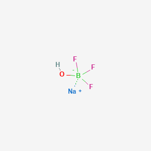 molecular formula BF3HNaO B1143853 Sodium trifluorohydroxyborate(1-) CAS No. 13876-97-6