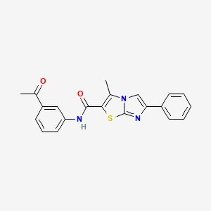 N-(3-acetylphenyl)-3-methyl-6-phenylimidazo[2,1-b]thiazole-2-carboxamide