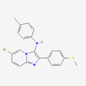 6-bromo-N-(4-methylphenyl)-2-[4-(methylsulfanyl)phenyl]imidazo[1,2-a]pyridin-3-amine