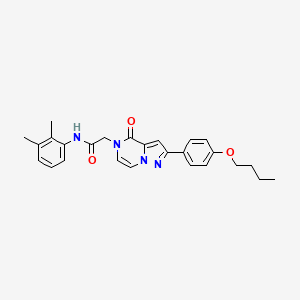 2-(2-(4-butoxyphenyl)-4-oxopyrazolo[1,5-a]pyrazin-5(4H)-yl)-N-(2,3-dimethylphenyl)acetamide