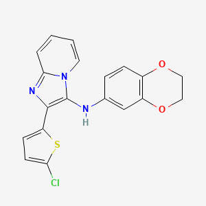 2-(5-chlorothiophen-2-yl)-N-(2,3-dihydro-1,4-benzodioxin-6-yl)imidazo[1,2-a]pyridin-3-amine