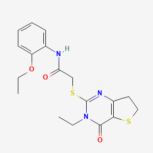 N-(2-Ethoxyphenyl)-2-({3-ethyl-4-oxo-3H,4H,6H,7H-thieno[3,2-D]pyrimidin-2-YL}sulfanyl)acetamide