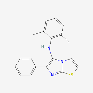 molecular formula C19H17N3S B11438644 N-(2,6-dimethylphenyl)-6-phenylimidazo[2,1-b][1,3]thiazol-5-amine 