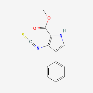 molecular formula C13H10N2O2S B11438676 methyl 3-isothiocyanato-4-phenyl-1H-pyrrole-2-carboxylate 