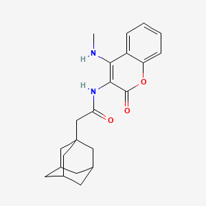 2-(Adamantan-1-YL)-N-[4-(methylamino)-2-oxo-2H-chromen-3-YL]acetamide