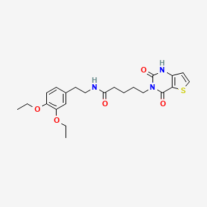 N-[2-(3,4-diethoxyphenyl)ethyl]-5-(2,4-dioxo-1,4-dihydrothieno[3,2-d]pyrimidin-3(2H)-yl)pentanamide