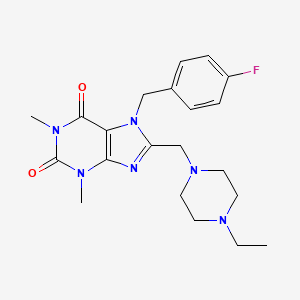 8-[(4-ethylpiperazin-1-yl)methyl]-7-(4-fluorobenzyl)-1,3-dimethyl-3,7-dihydro-1H-purine-2,6-dione